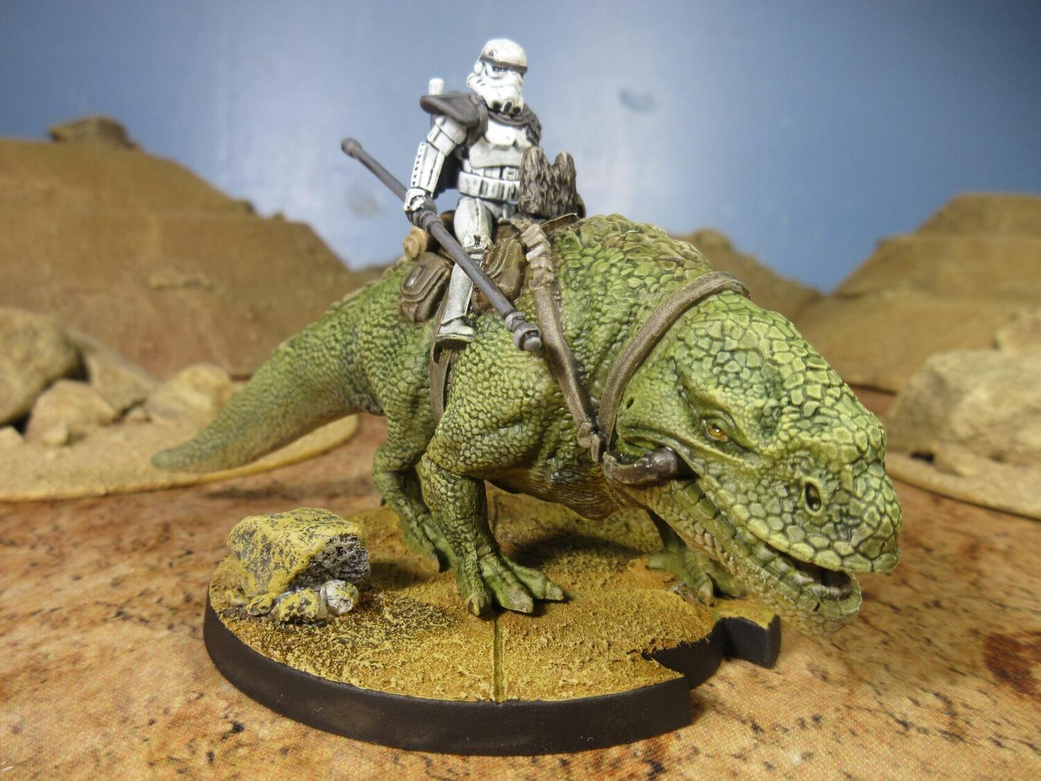 Star Wars: Légion - Soldat Monté sur Dewback Figurine