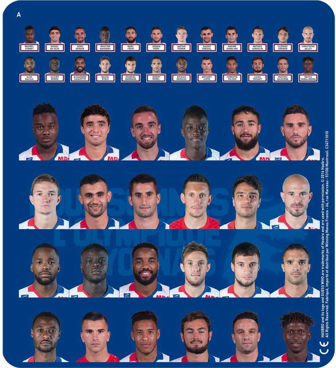 Qui Est-Ce ? Olympique Lyonnais Plateau