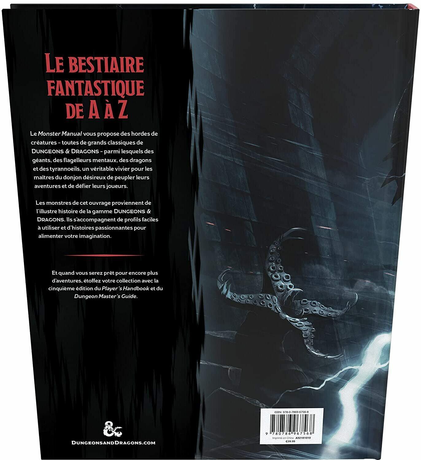 Dungeons & Dragons: Manuel des Monstres Back 3d