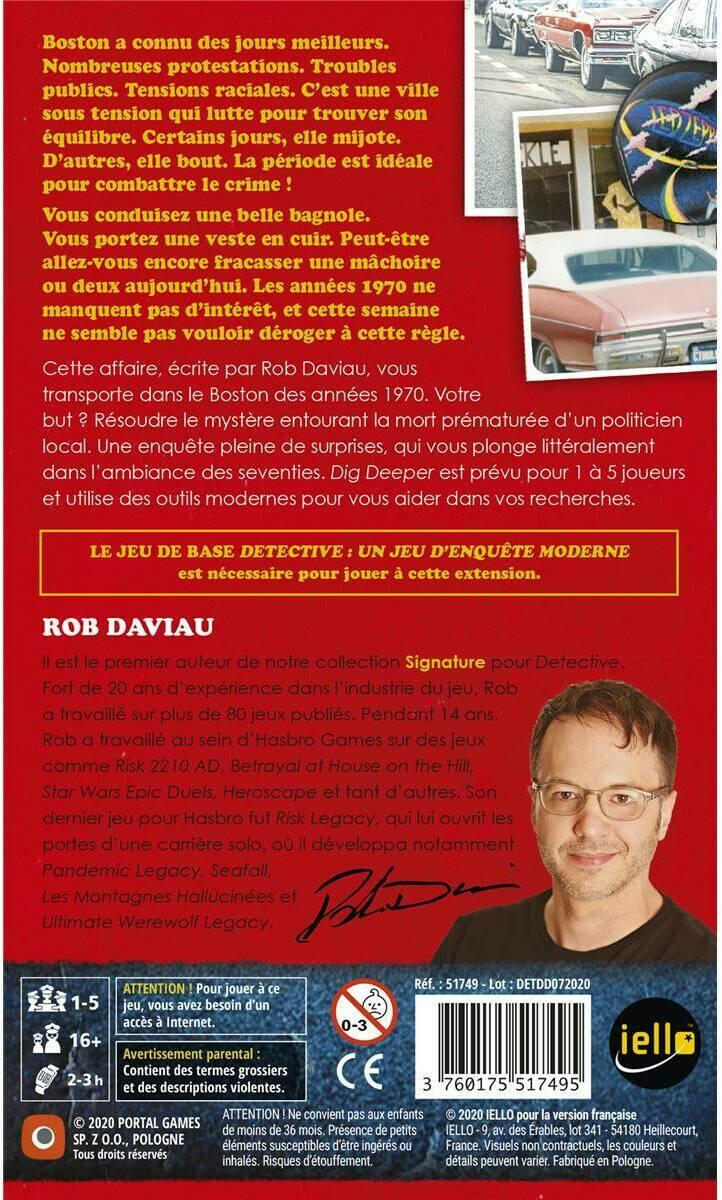 Détective: Un Jeu d'Enquête Moderne - Dig Deeper Back