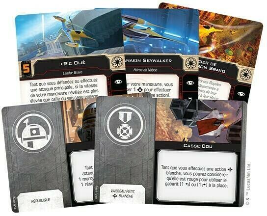 Star Wars: X-Wing - Chasseur Royal Naboo N-1 Cartes