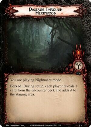Le Seigneur des Anneaux: Le Jeu de Cartes - Deck Cauchemar - Passage Dans la Forêt Noire Carte