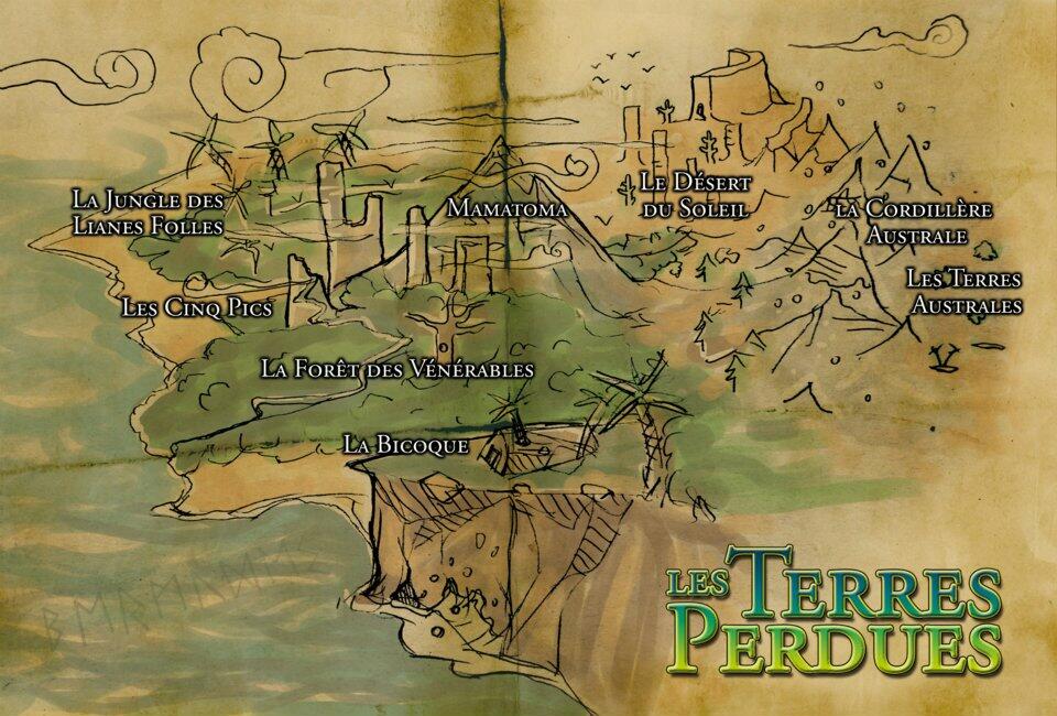 Adventure Party: Les Terres Perdues Map