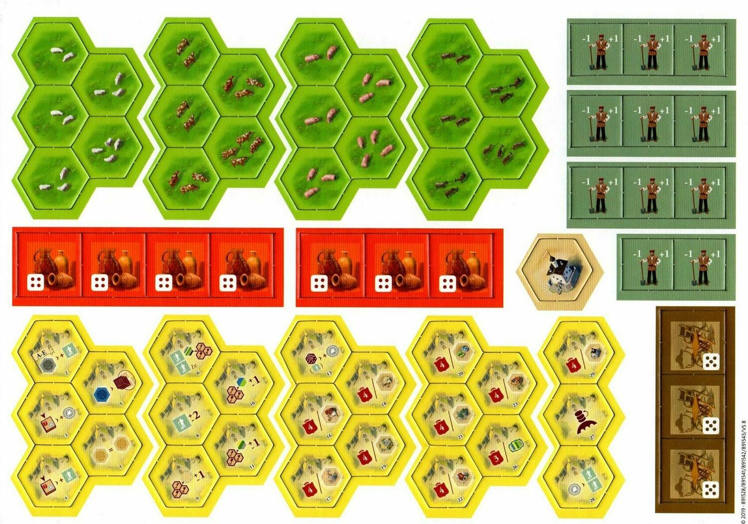 The Castles of Burgundy 2019 Tuiles