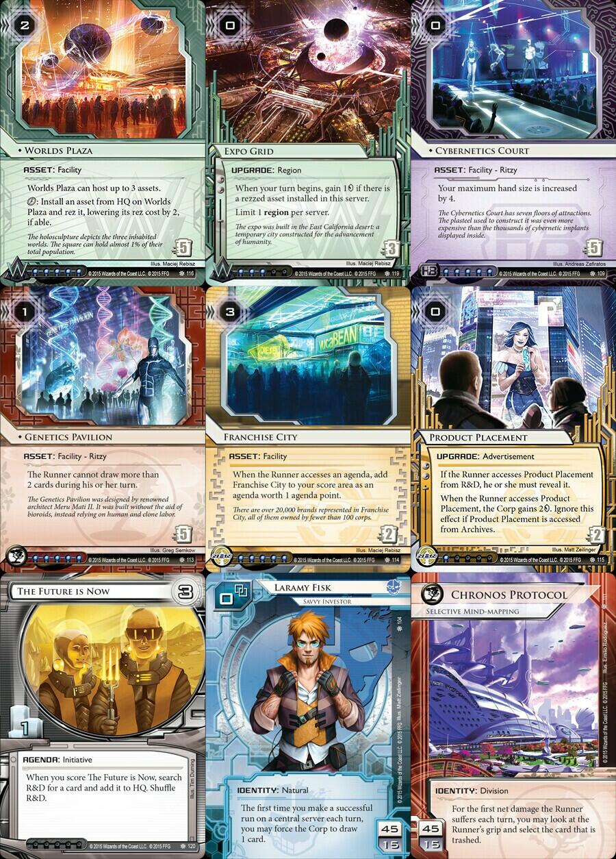 Android: Netrunner - L'Univers de Demain Cartes