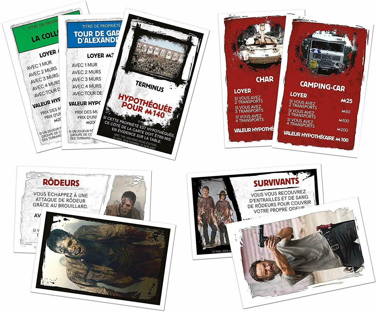 Monopoly: AMC - The Walking Dead Cartes