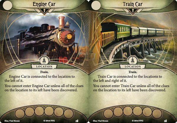 Horreur à Arkham: Le Jeu de Cartes - L'Express du Comté d'Essex Cartes