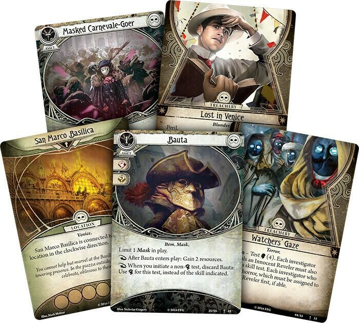 Horreur à Arkham: Le Jeu de Cartes - Le Carnaval des Horreurs Cartes