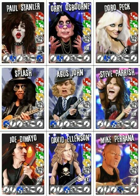 Metal Mania Cartes