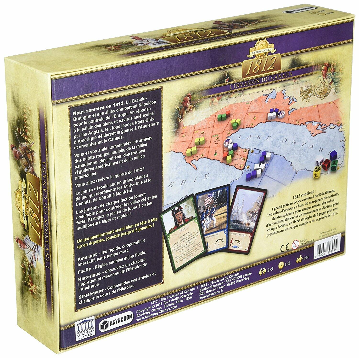 1812: L’invasion du Canada Back 3d