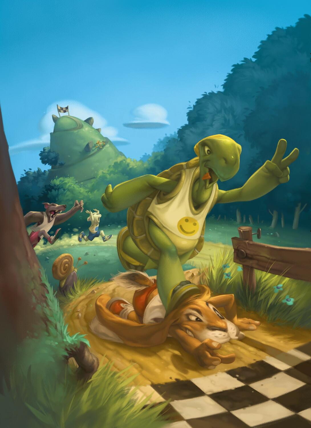 Le Lièvre et la Tortue Artwork