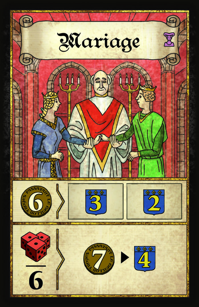 Les Dames de Troyes Carte Mariage