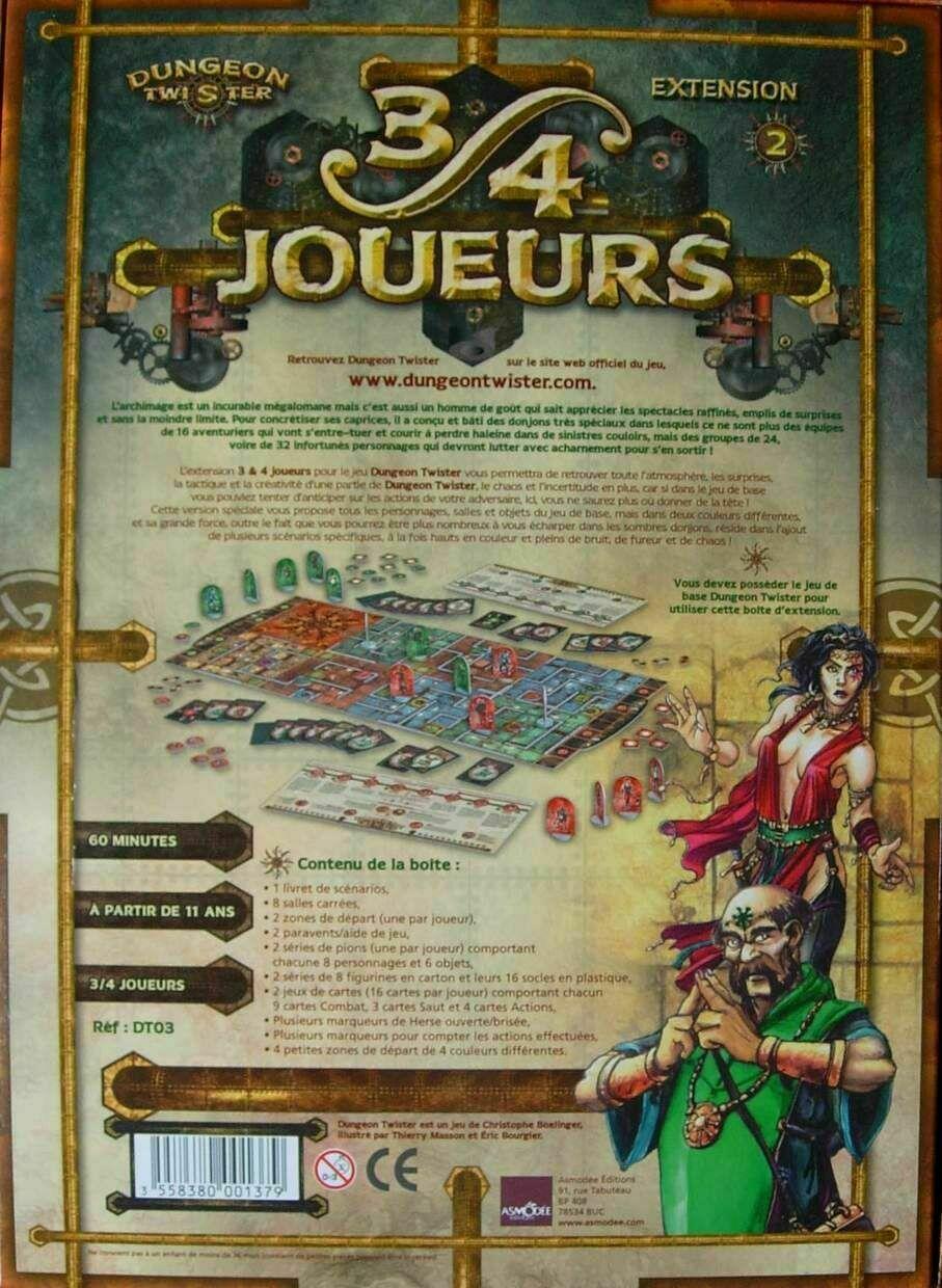 Dungeon Twister: 3/4 Joueurs Back