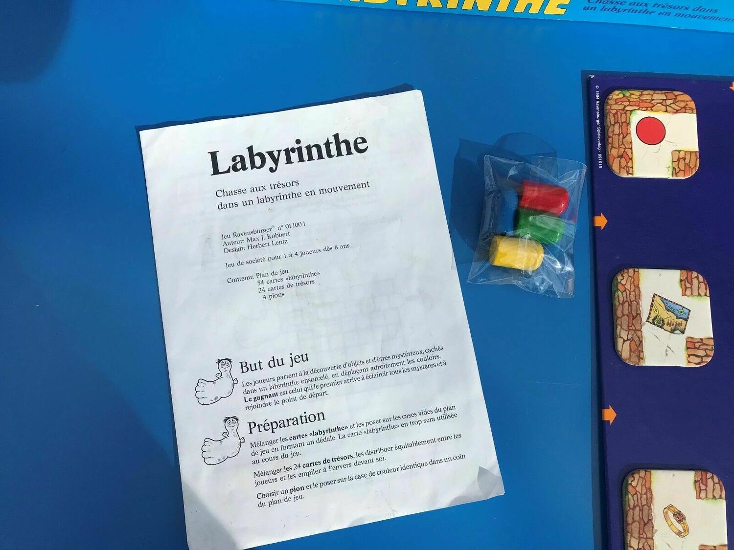 Labyrinthe 1986 Règle