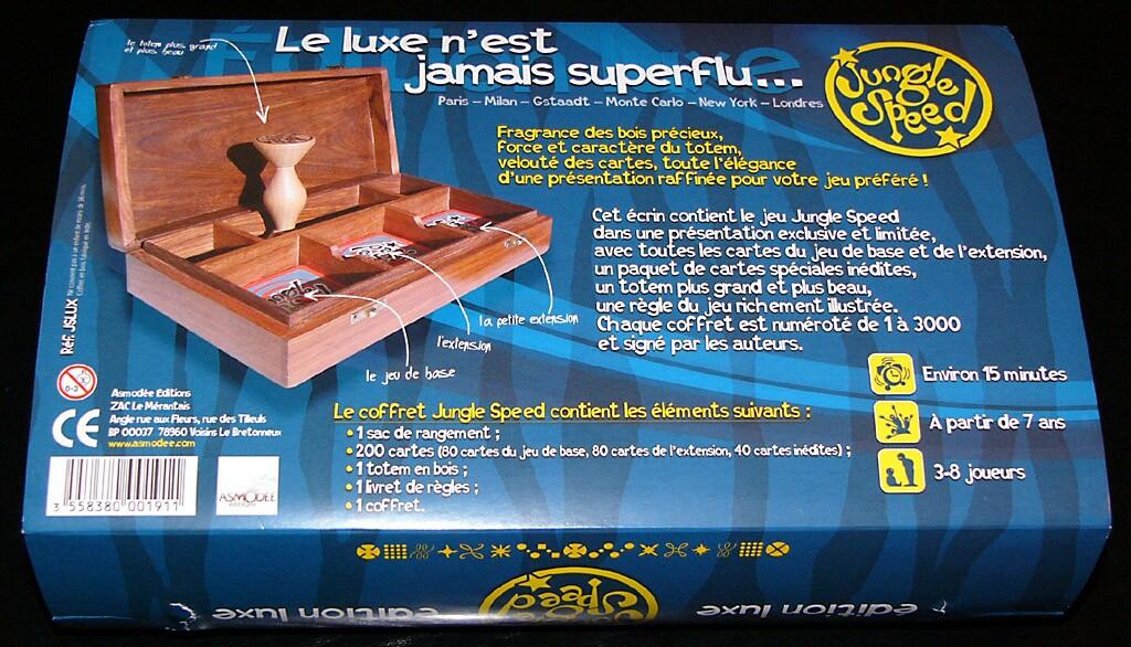 Jungle Speed: Édition Luxe Back 3d