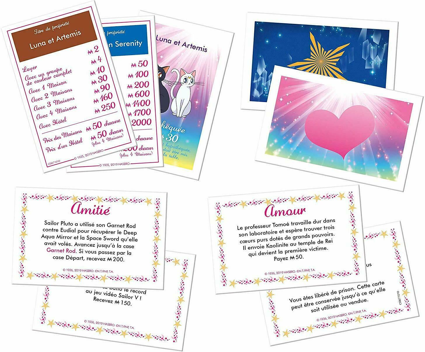 Monopoly: Sailor Moon Cartes
