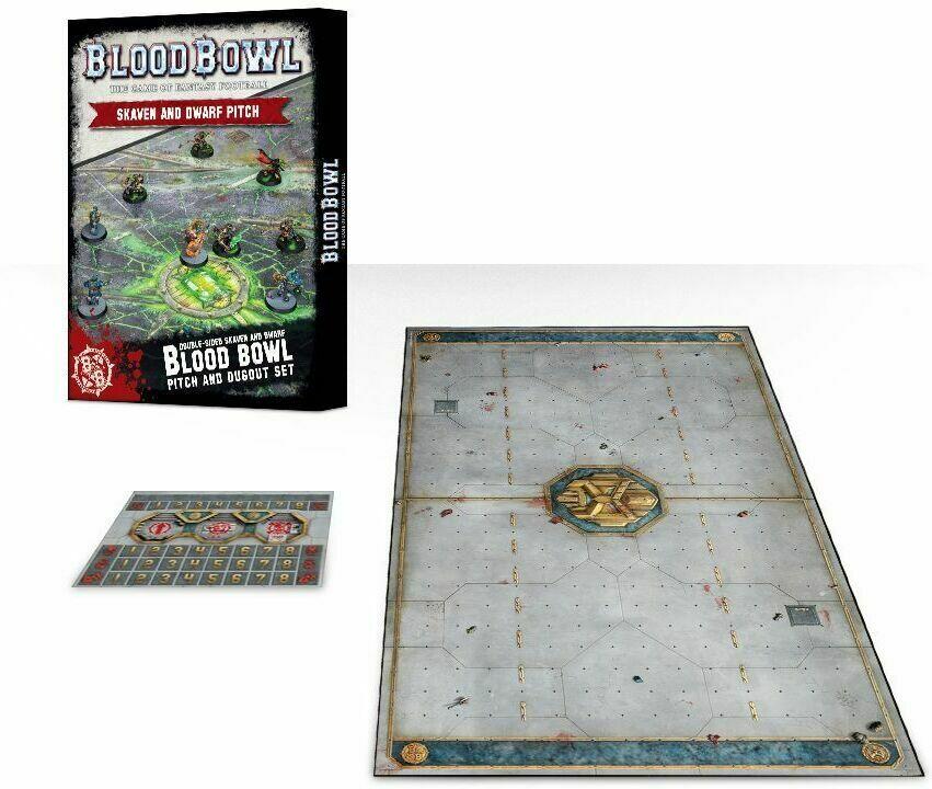 Blood Bowl: The Game of Fantasy Football - Skaven and Dwarf Pitch Eclate