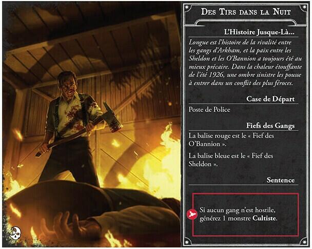 Horreur à Arkham: Terreurs Nocturnes Carte