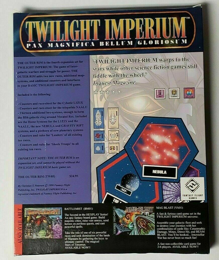 Twilight Imperium: The Outer Rim Back