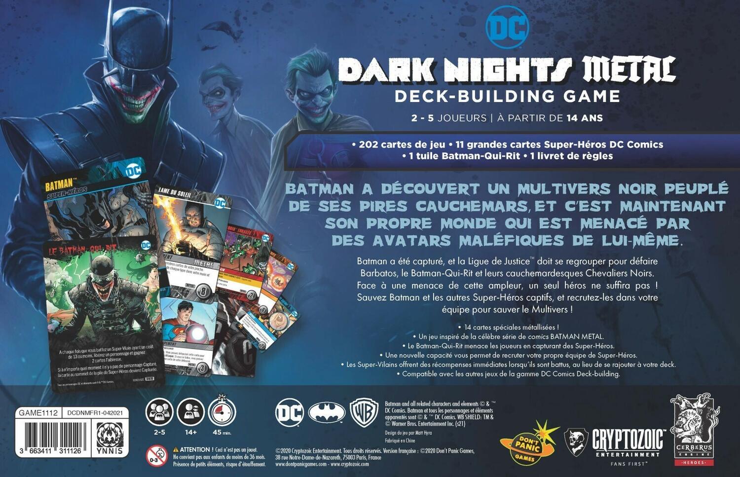 DC Comics: Deck-Building Game - Dark Nights - Metal Back