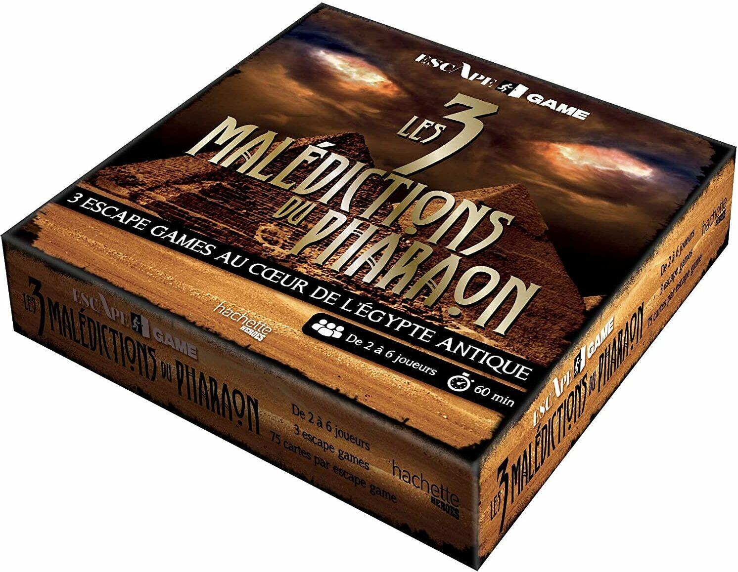 Escape Game: Les 3 Malédictions du Pharaon Cover 3d