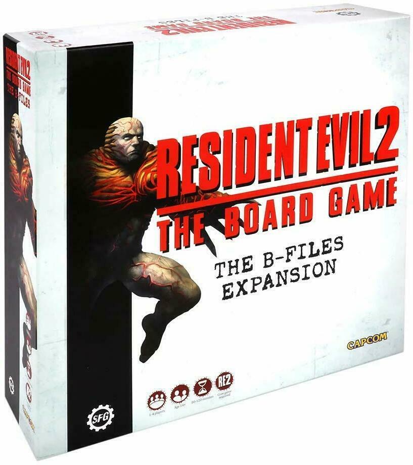 Resident Evil 2: The Board Game - The B-Files Expansion Cover 3d
