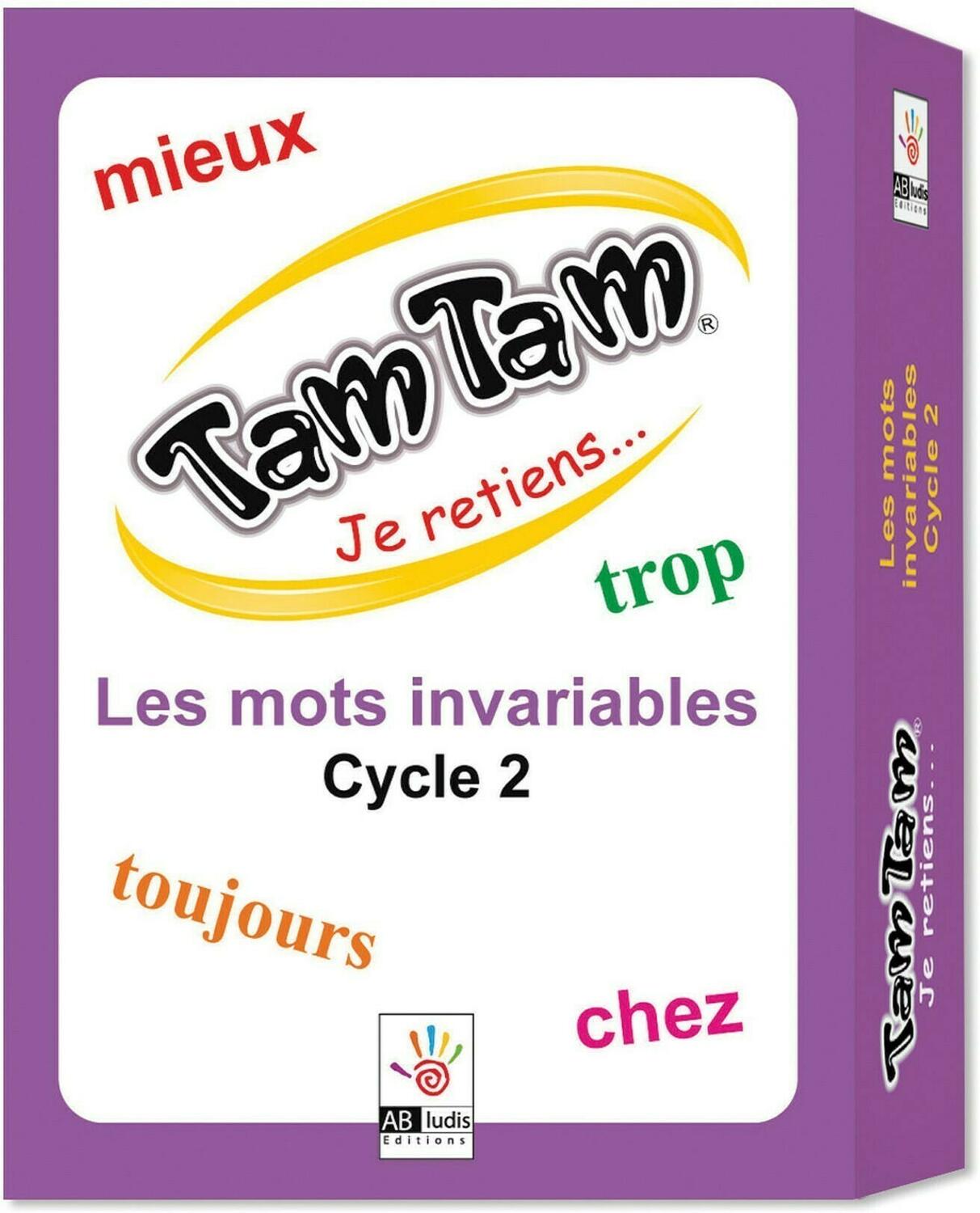 Tam Tam: Je Retiens... Les Mots Invariables - Cycle 2 Cover 3d