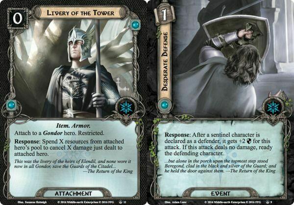 Le Seigneur des Anneaux: Le Jeu de Cartes - La Flamme de l'Ouest Cartes