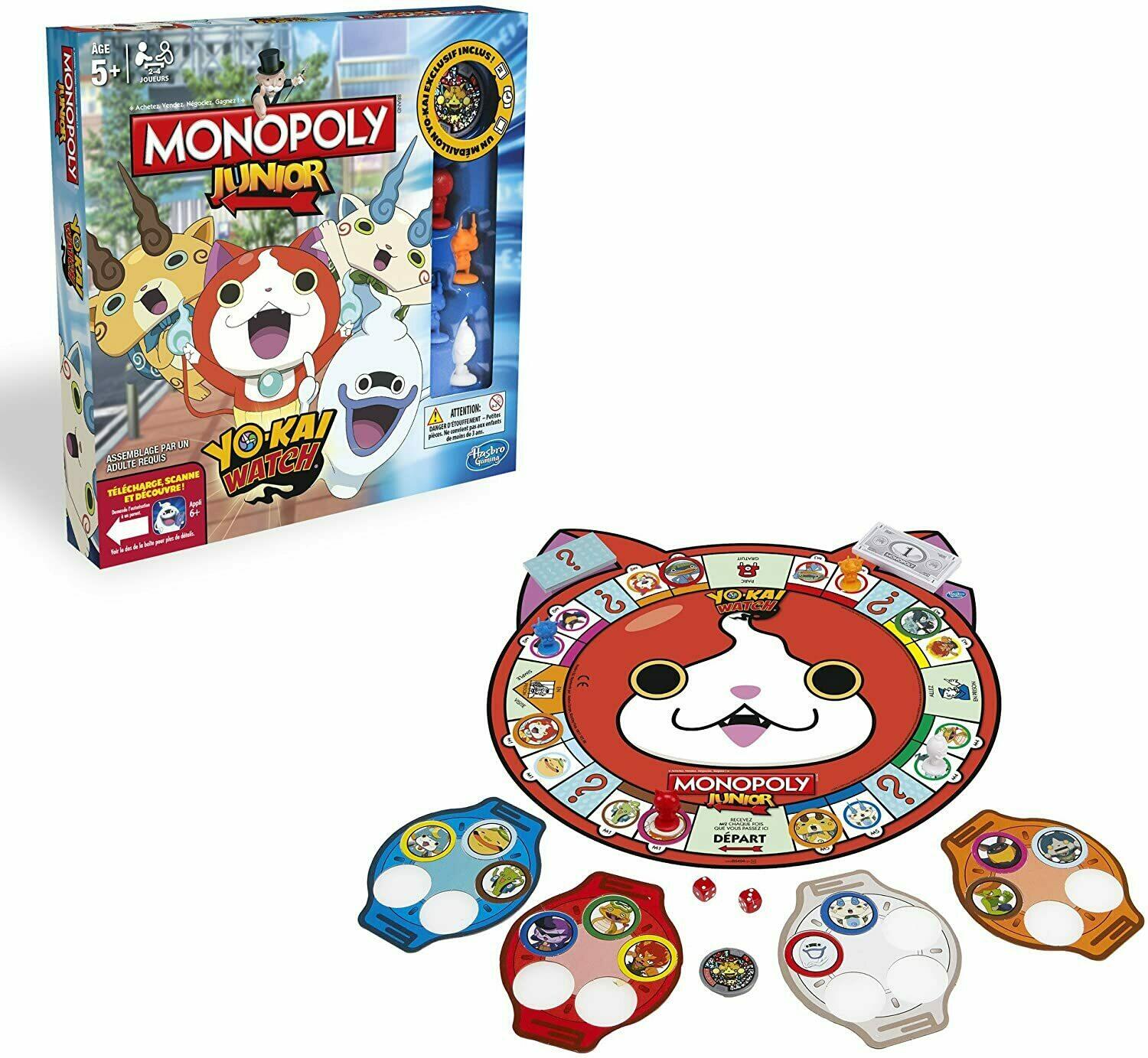 Monopoly: Junior - Yo-Kaï Watch Eclate
