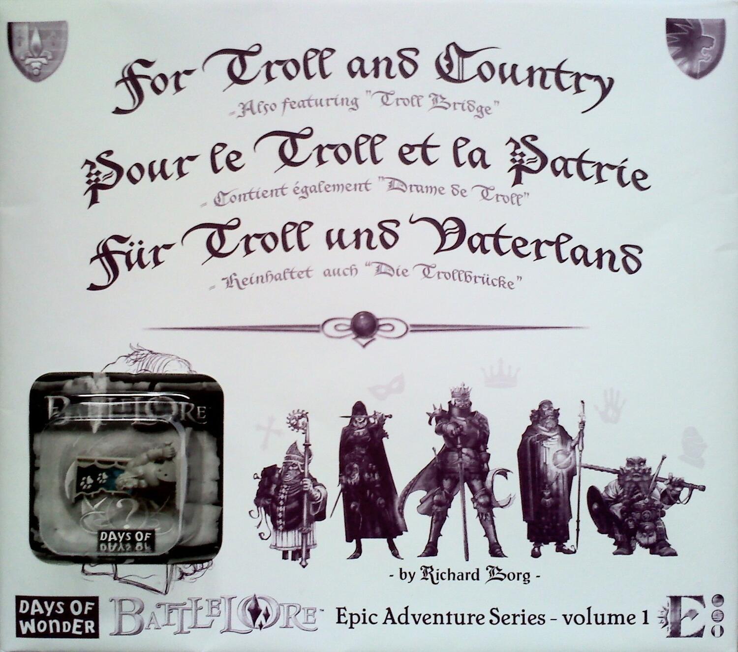 BattleLore: Epic Adventure - Volume 1 - Pour le Troll et la Patrie Cover