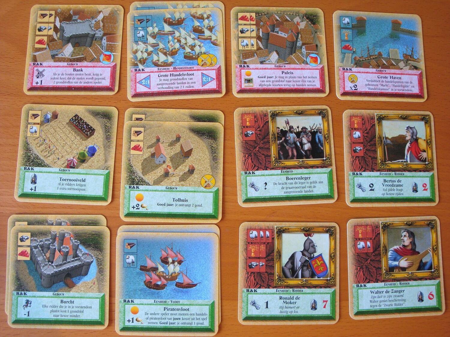 Les Colons de Catane: Jeu de Cartes - Chevaliers & Marchands Cartes