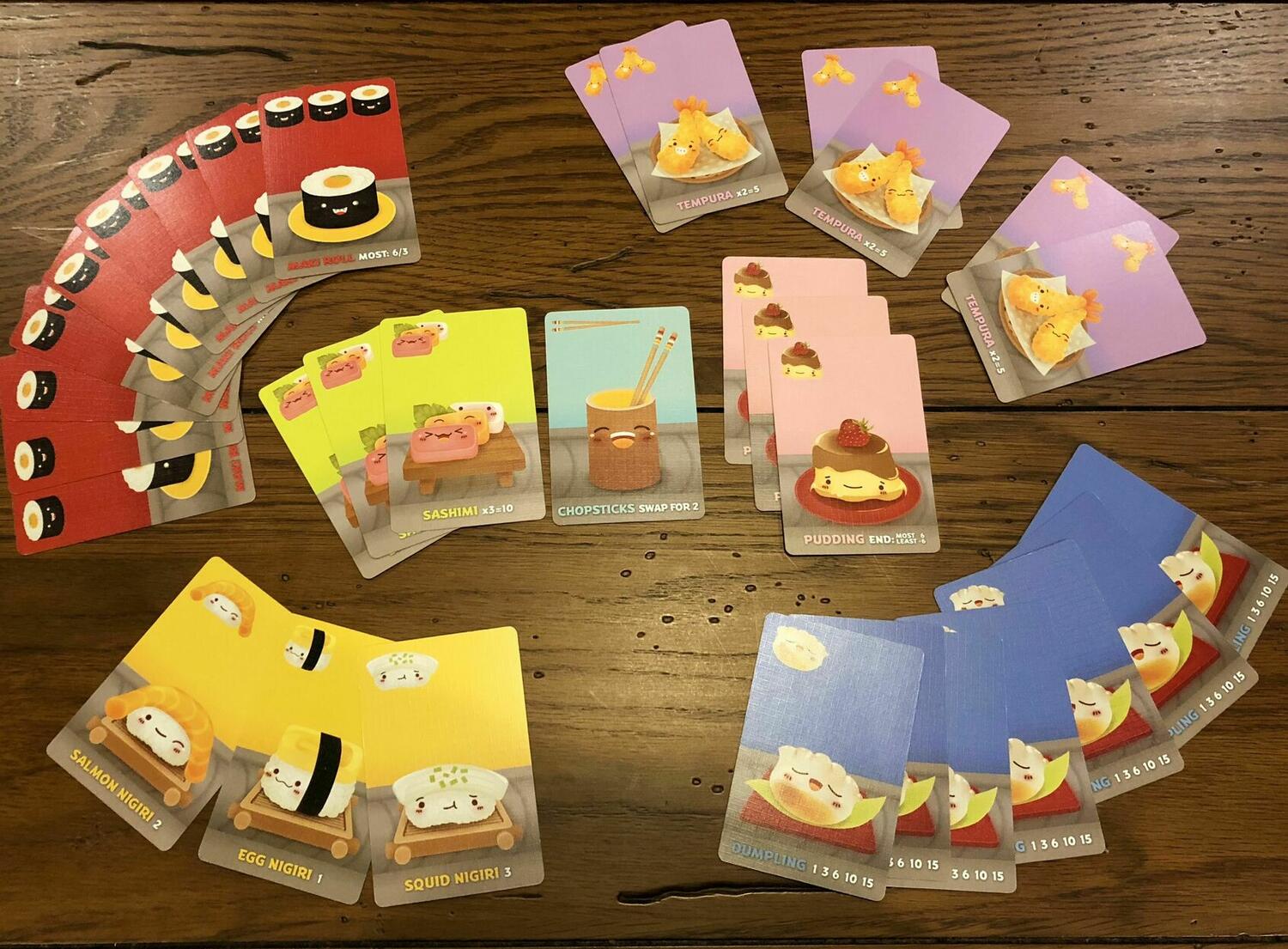 Sushi Go ! Cartes