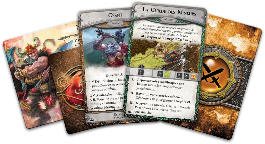 Runebound: L’Éveil des Montagnes Cartes
