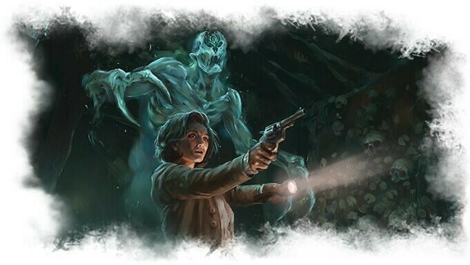 Horreur à Arkham: Le Jeu de Cartes - Le Masque Blême Artwork