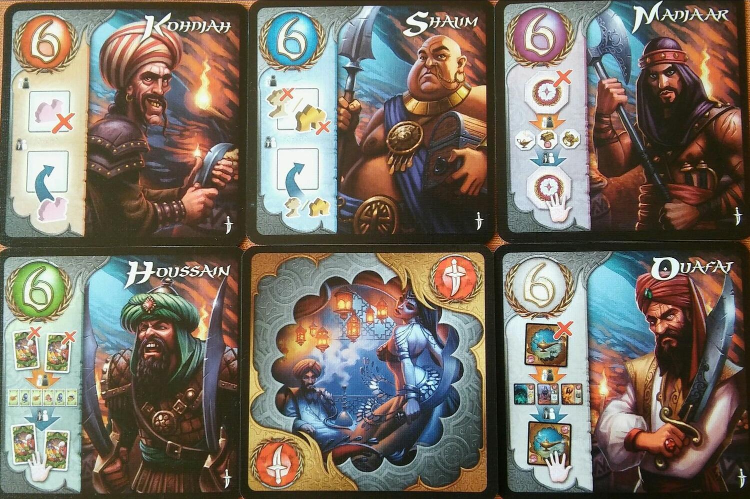 Five Tribes: Les Voleurs de Naqala Cartes