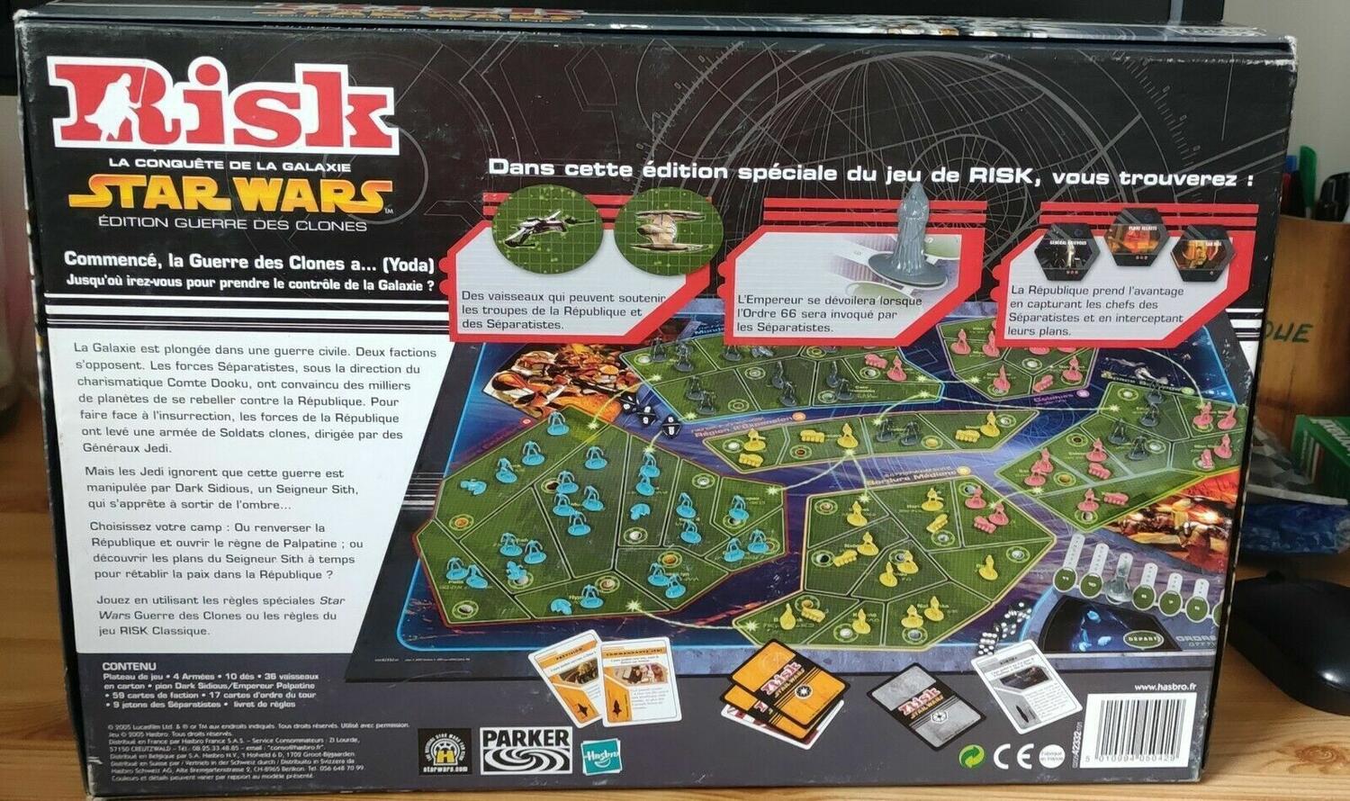 Risk: Star Wars - Édition Guerre des Clones Back 3d