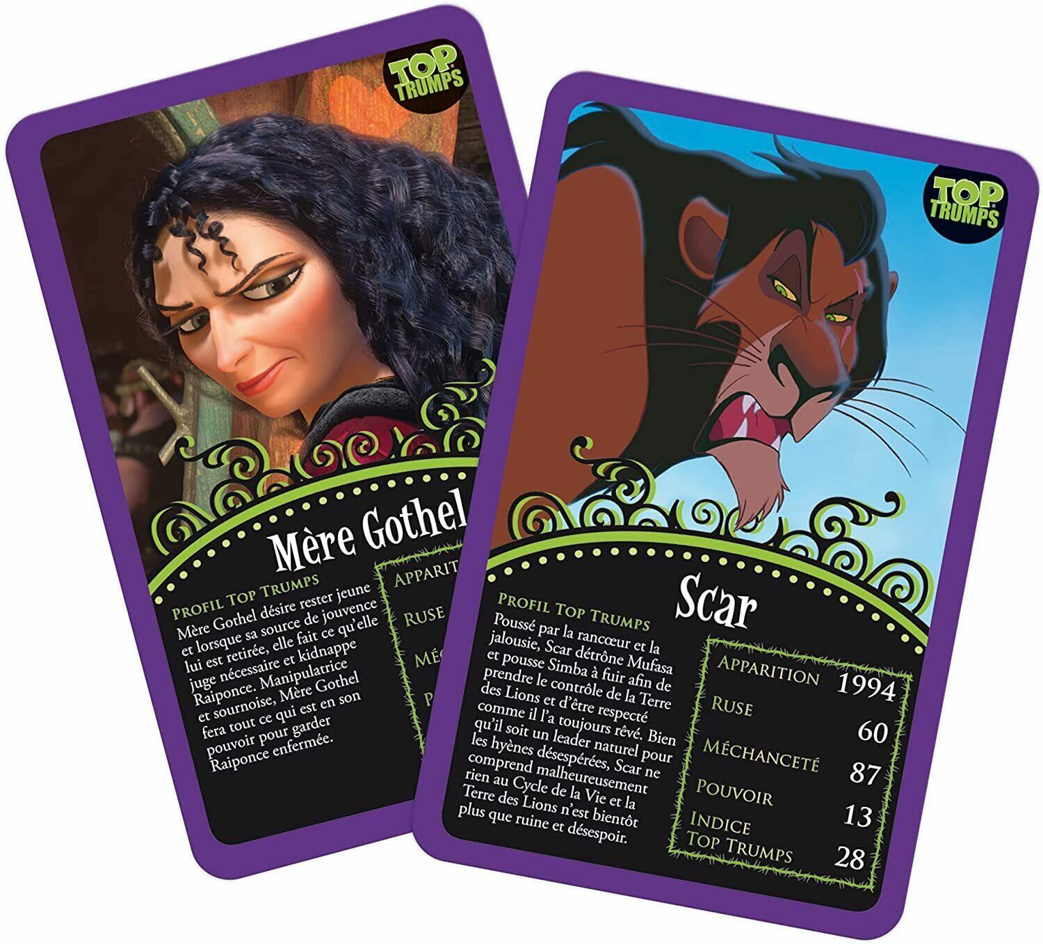 Top Trumps: Vilains Cartes
