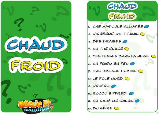 Déclic !? Évolution Cartes