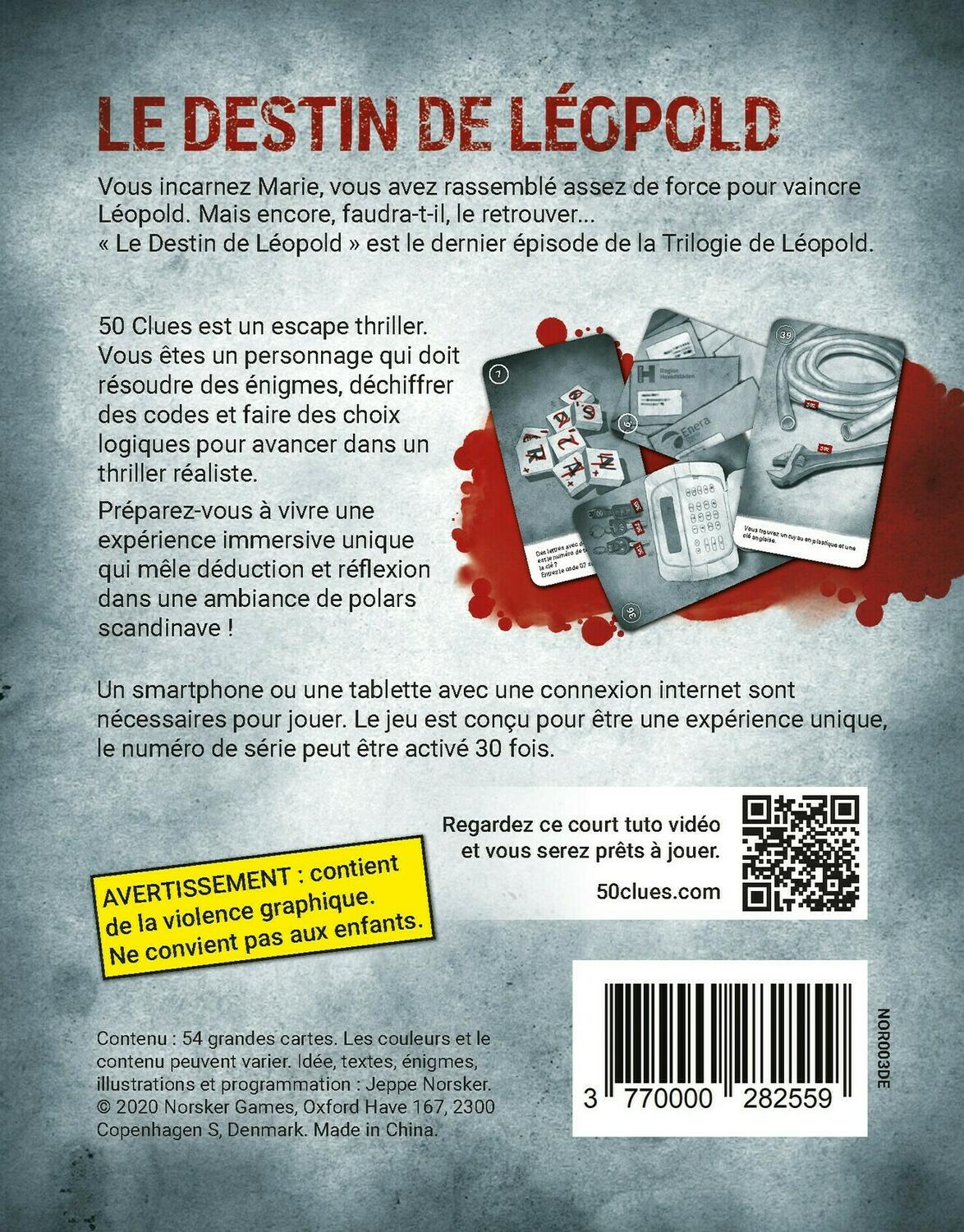 50 Clues: Escape Thriller - Le Destin de Léopold Back