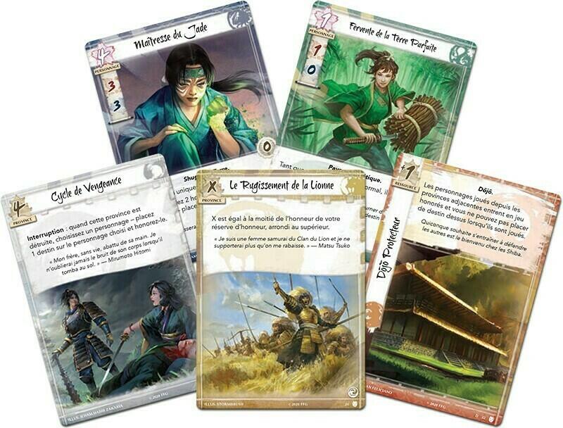La Légende des Cinq Anneaux: Le Jeu de Cartes - L'Honneur Embrasé Cartes