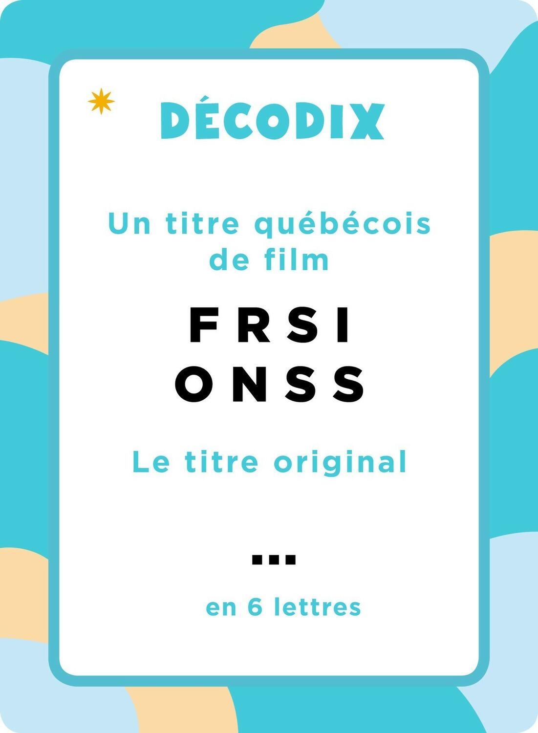 Décodix: Apéro Carte