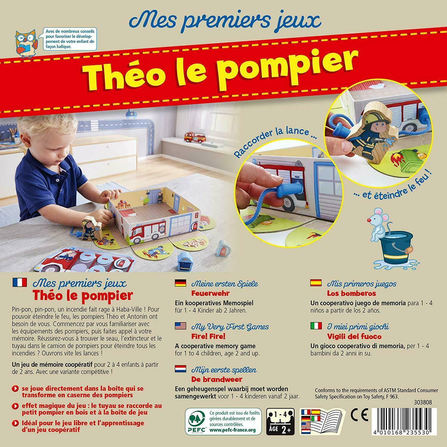 Mes Premiers Jeux: Théo le Pompier Back