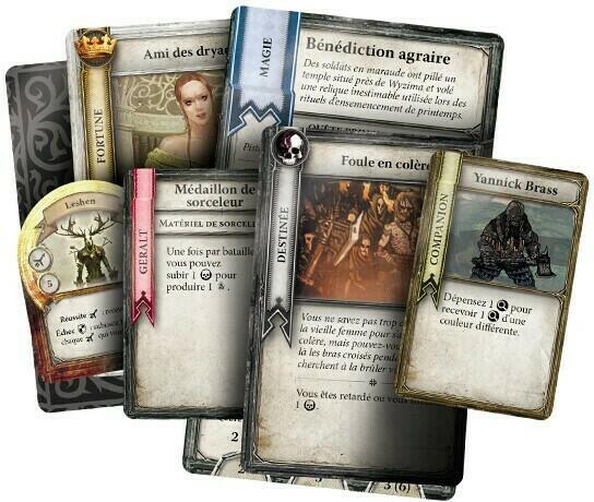 The Witcher: Le Jeu d'Aventure Cartes