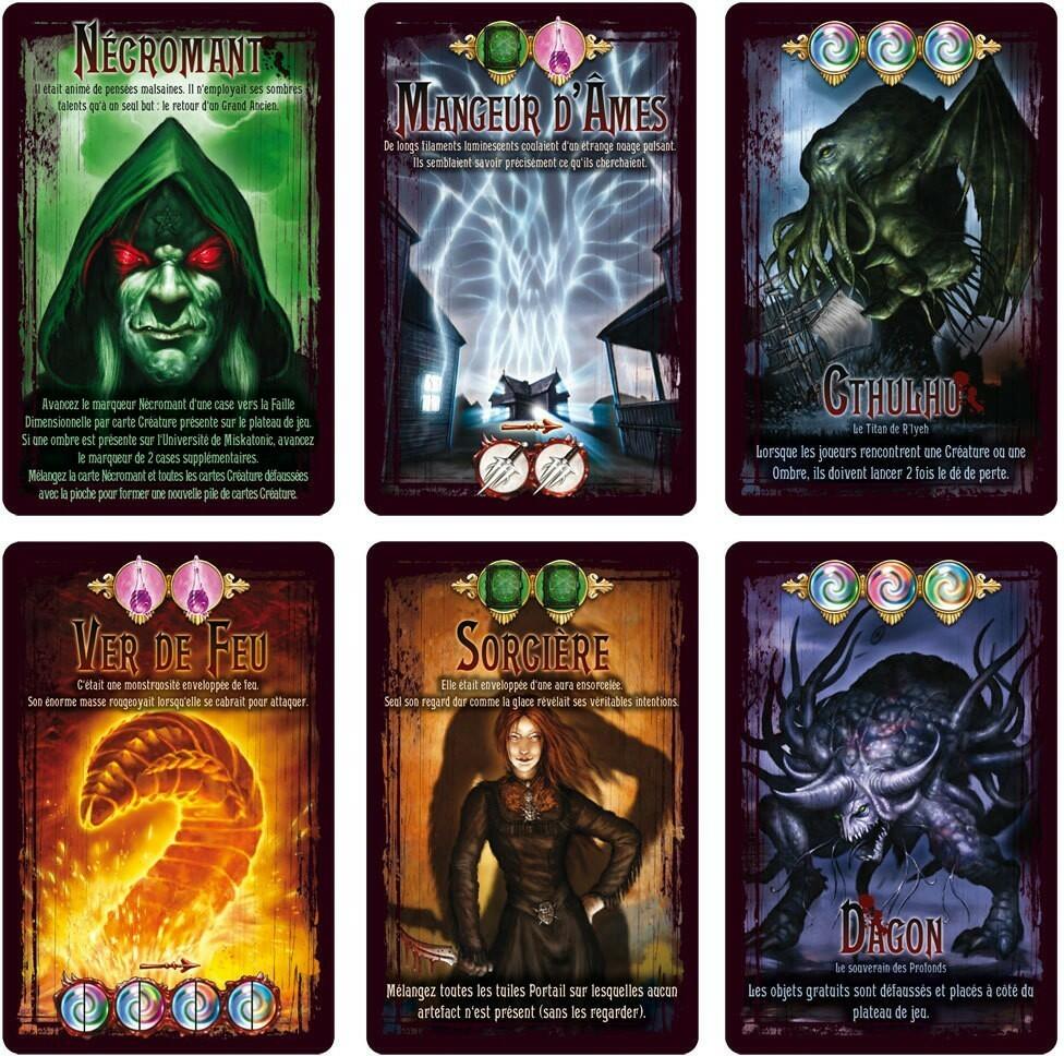 Salem: L'ombre de Cthulhu Cartes