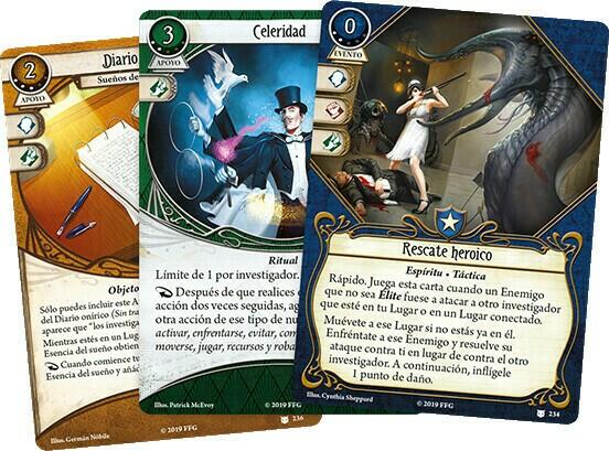 Horreur à Arkham: Le Jeu de Cartes - Point de Non-Retour Cartes