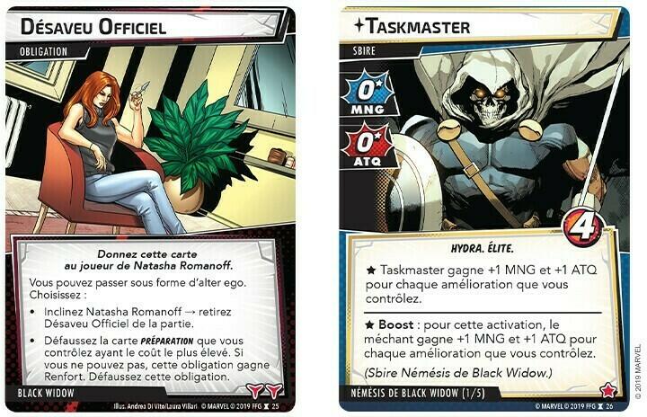 Marvel Champions: Le Jeu de Cartes - Black Window Cartes