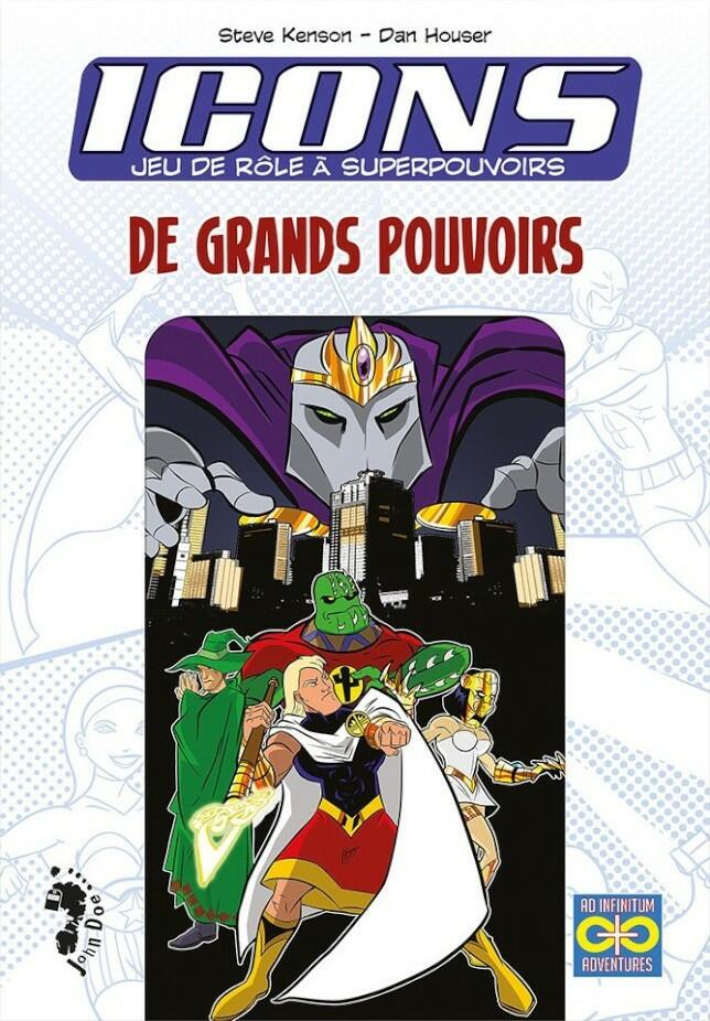 Icons: Jeu de Rôle à Superpouvoirs - De Grands Pouvoirs Cover