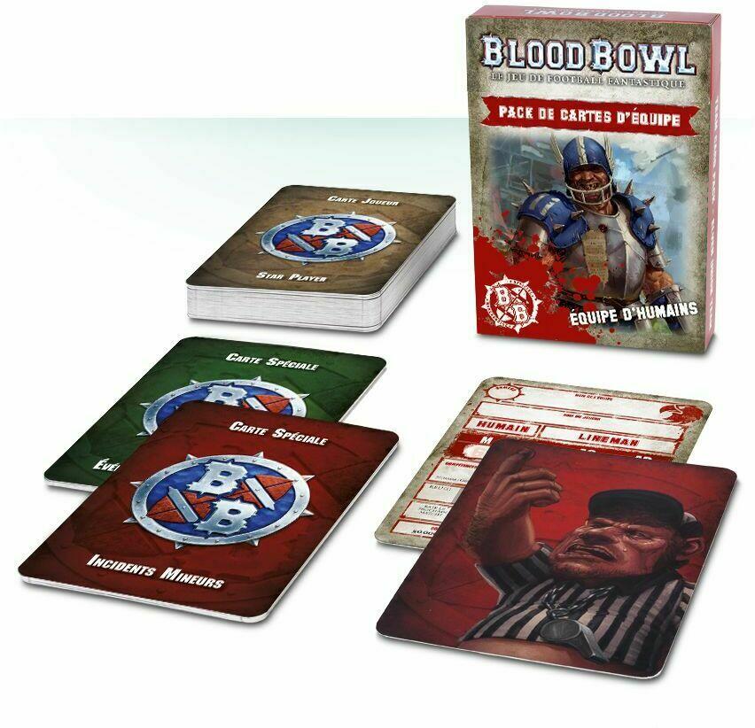 Blood Bowl: Le Jeu de Football Fantastique - Pack de Cartes d'Équipe - Équipe d'Humains Eclate