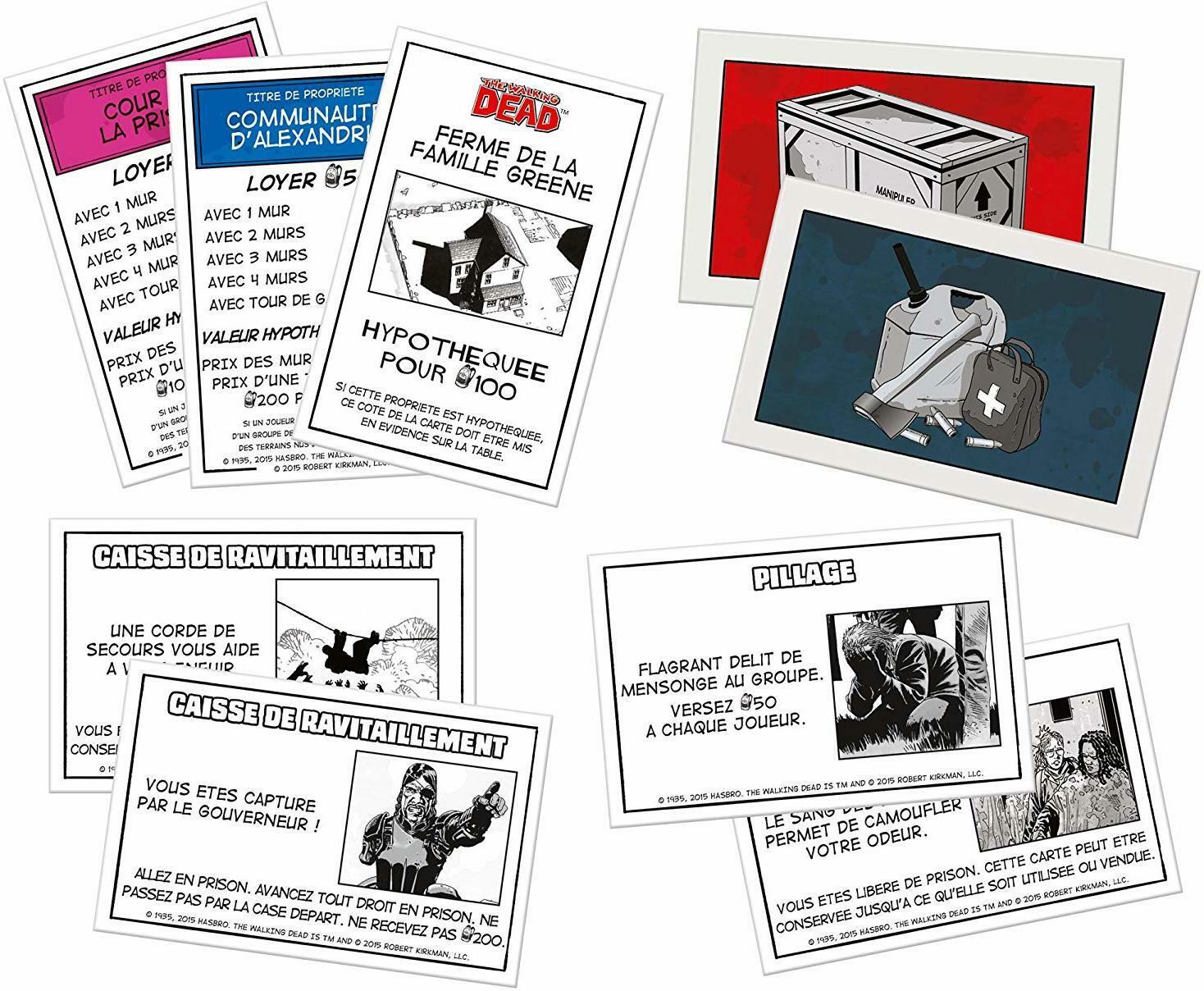 Monopoly: The Walking Dead Cartes