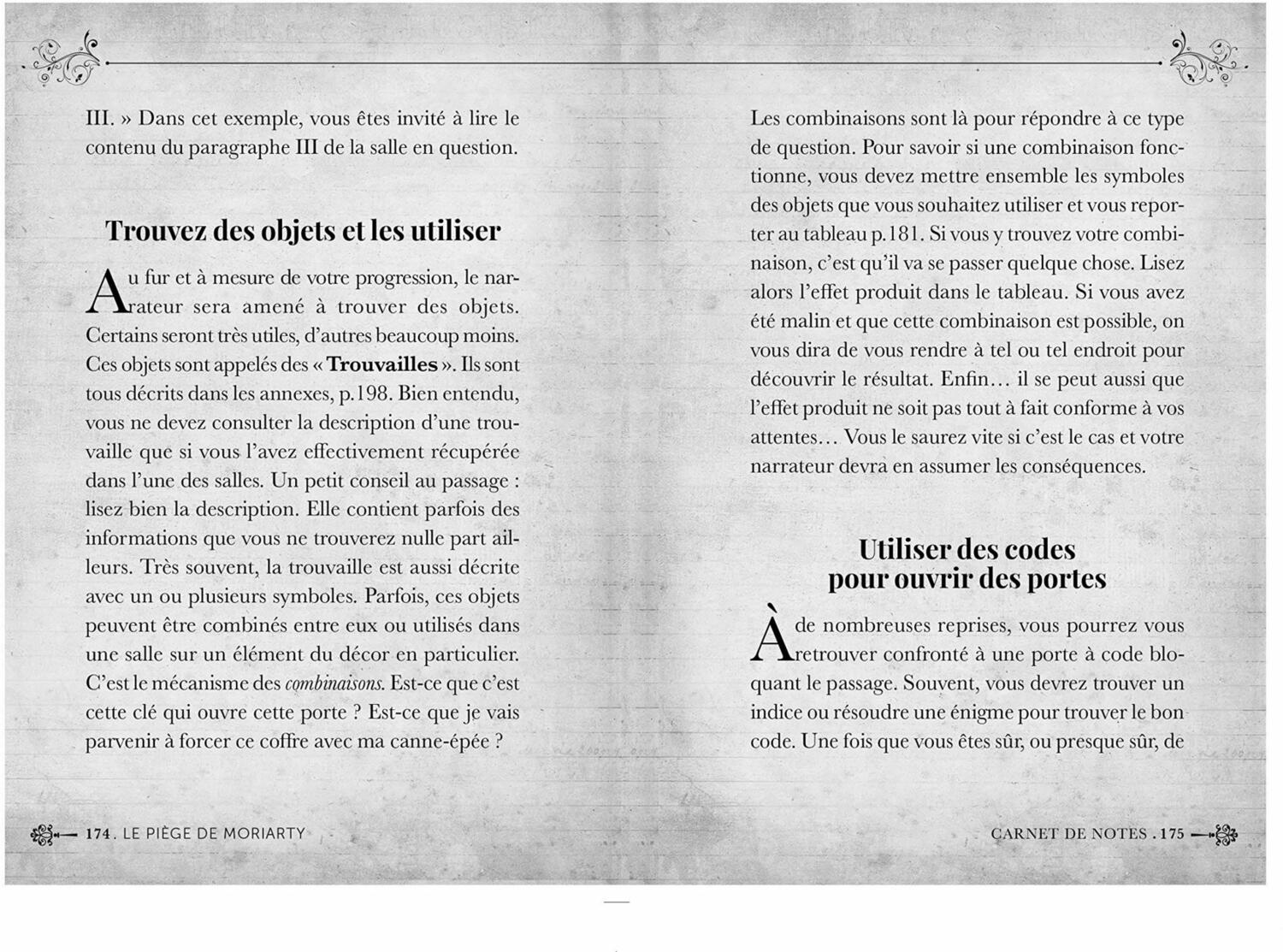 Escape Book: Le Piège de Moriarty Pages